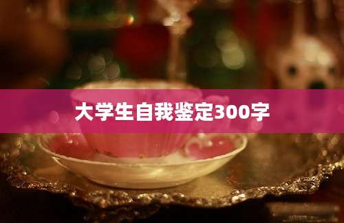 大学生自我鉴定300字