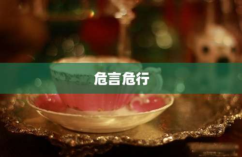 危言危行