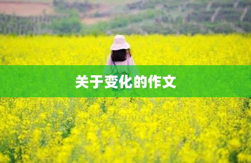 关于变化的作文