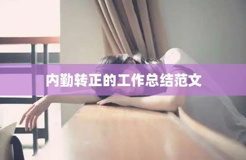 内勤转正的工作总结范文