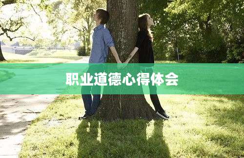 职业道德心得体会