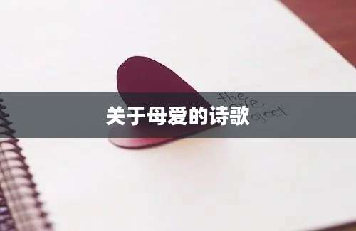 关于母爱的诗歌