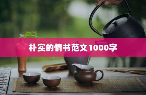 朴实的情书范文1000字