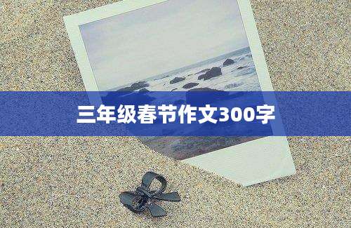 三年级春节作文300字