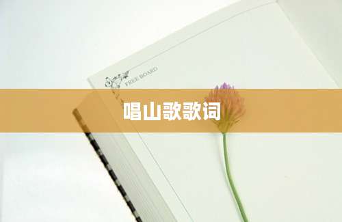 唱山歌歌词