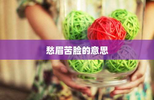 愁眉苦脸的意思
