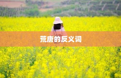 荒唐的反义词