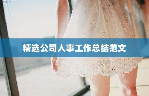 精选公司人事工作总结范文