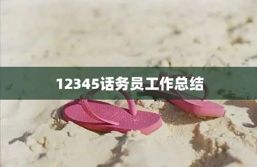 12345话务员工作总结