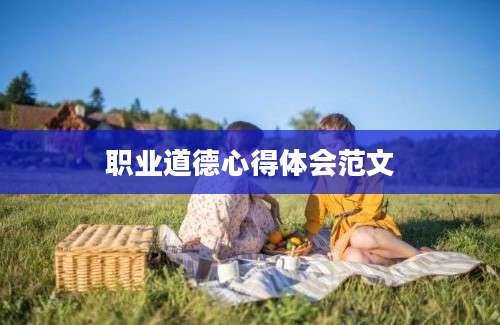 职业道德心得体会范文