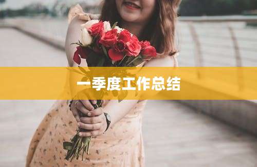 一季度工作总结