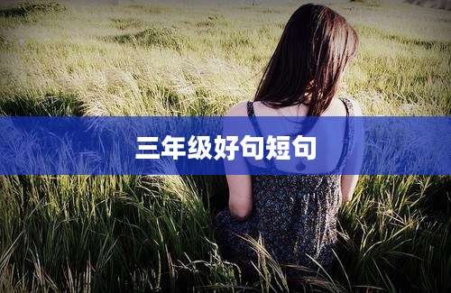 三年级好句短句