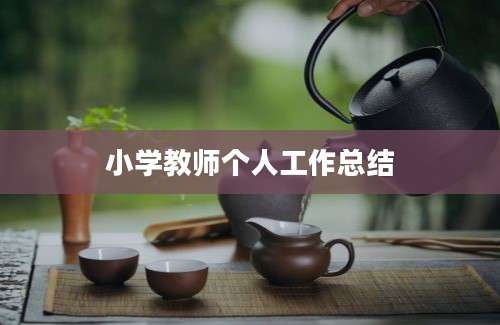 小学教师个人工作总结