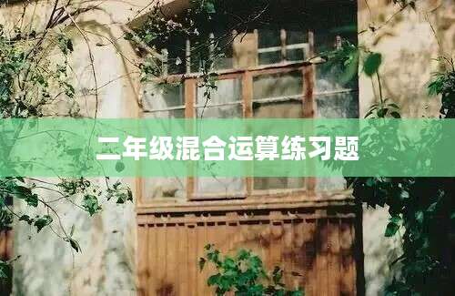 二年级混合运算练习题