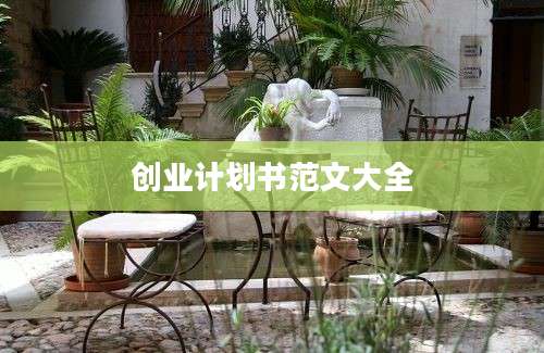 创业计划书范文大全