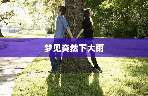 梦见突然下大雨