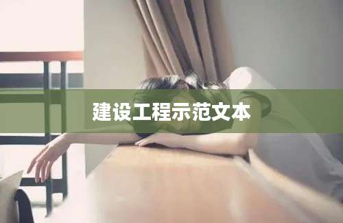 建设工程示范文本