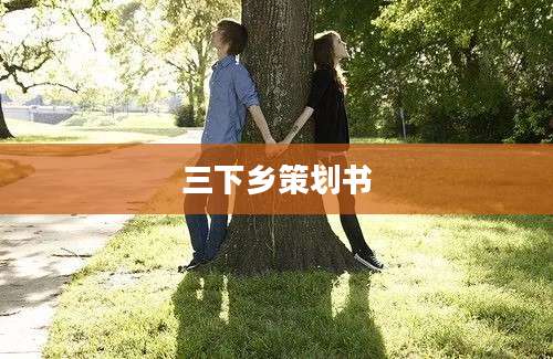 三下乡策划书