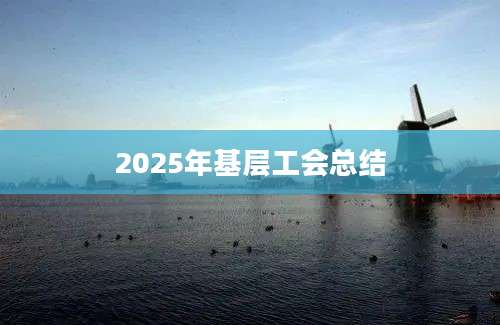2025年基层工会总结