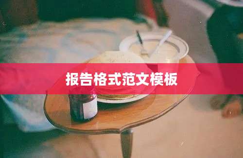 报告格式范文模板