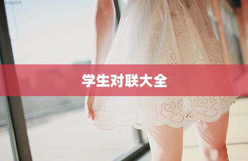 学生对联大全