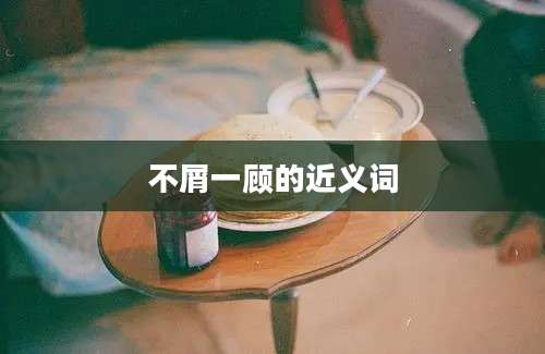 不屑一顾的近义词