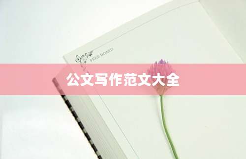 公文写作范文大全