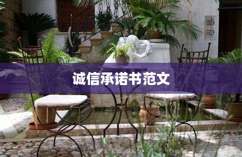 诚信承诺书范文