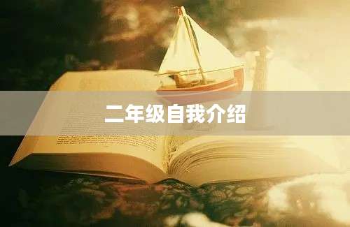 二年级自我介绍