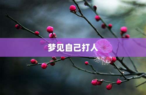 梦见自己打人