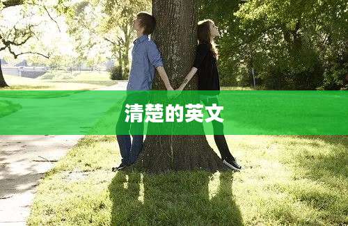 清楚的英文