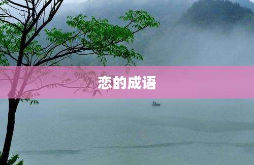 恋的成语