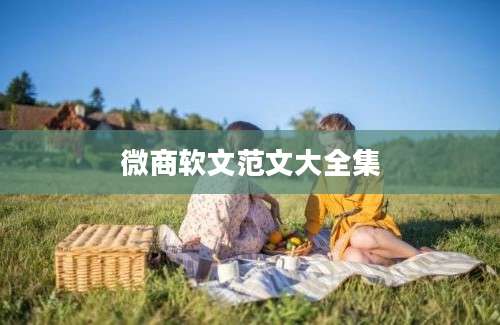 微商软文范文大全集