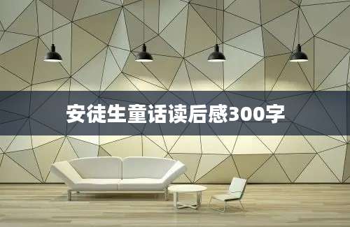 安徒生童话读后感300字