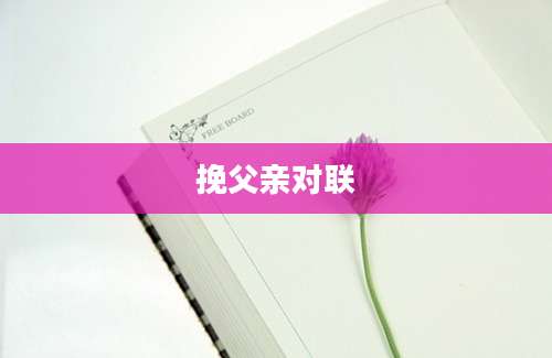 挽父亲对联