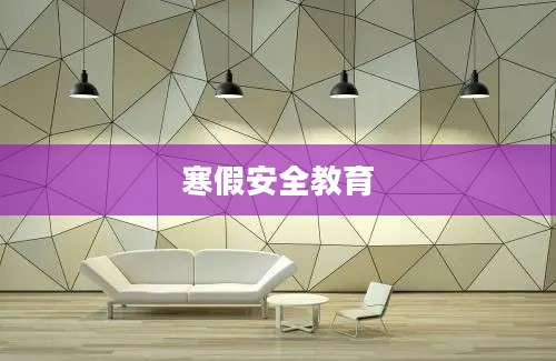 寒假安全教育
