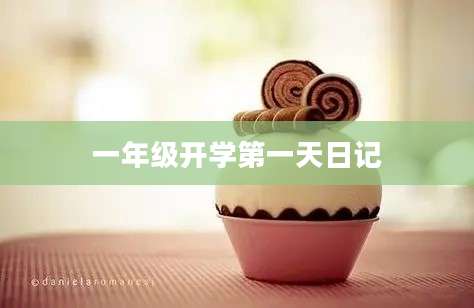 一年级开学第一天日记