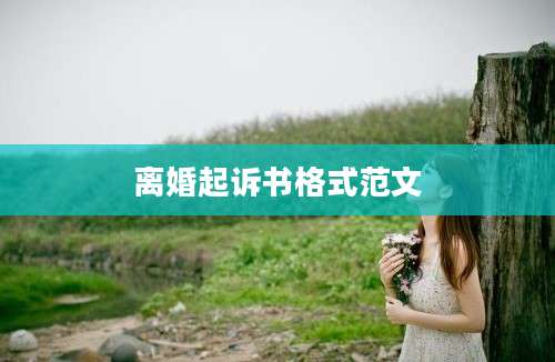 离婚起诉书格式范文