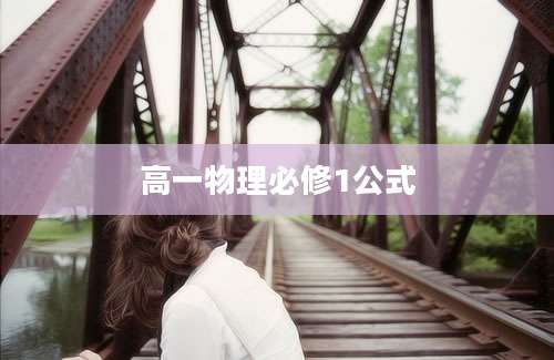 高一物理必修1公式