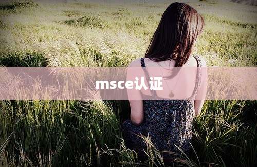 msce认证