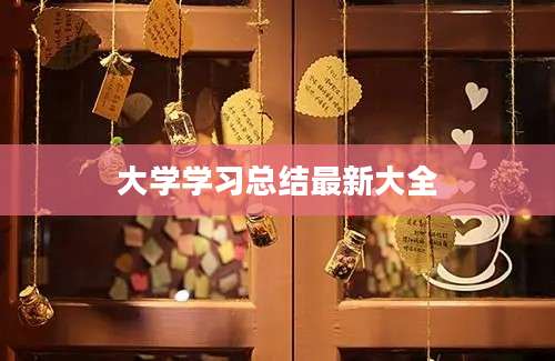 大学学习总结最新大全