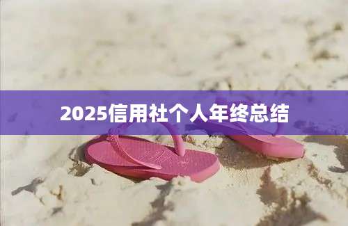 2025信用社个人年终总结