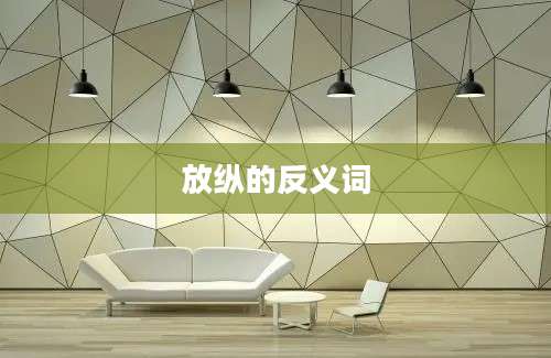 放纵的反义词