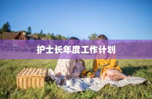 护士长年度工作计划