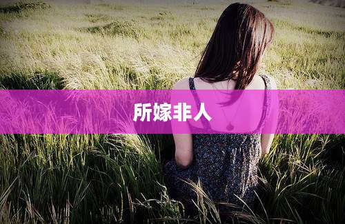 所嫁非人