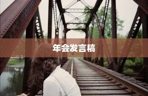 年会发言稿