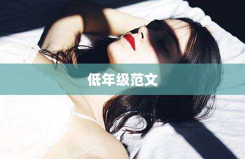 低年级范文