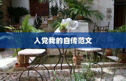 入党我的自传范文