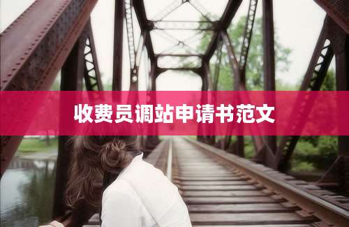 收费员调站申请书范文