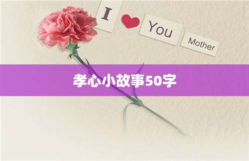 孝心小故事50字